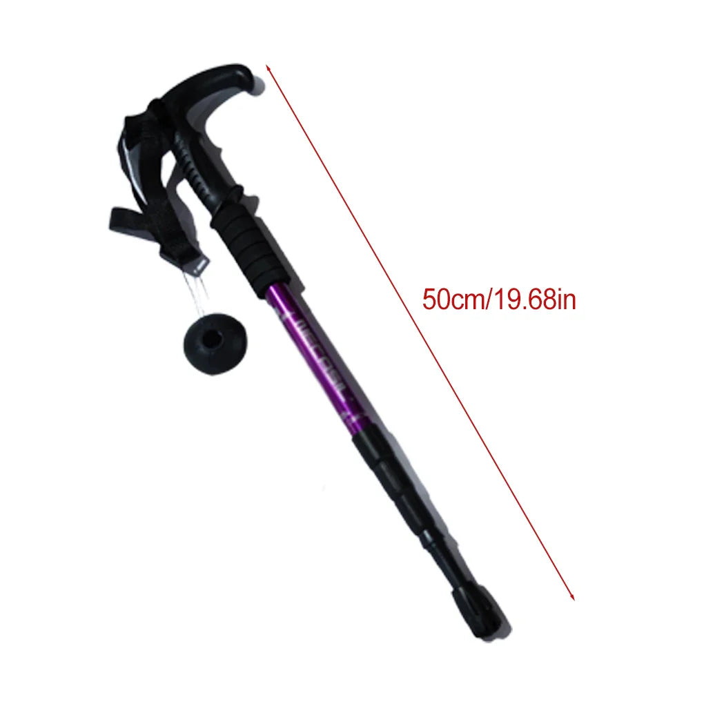 T Shank Shock Absorber Aluminium Alloy 4 Section Walking Sticks Telescoping Cane