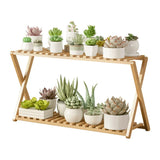 Wooden Multilayer Flowerpot Organizer Flower Holder Balcony Stand Pots Display Shelf Plant Stand Living Room Outdoor Furniture