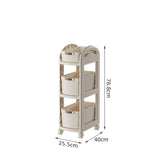 Movable Storage Trolley Kitchen Wheels Rack Small Mobile Trolley Kitchen Bathroom Snacks Moveis De Cozinha Restaurant Furiture