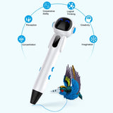 Creative Wireless 3D Drawing Pen for Kids - Safe Low-Temperature PCL Filament Art Tool, Perfect DIY Gift for New Year