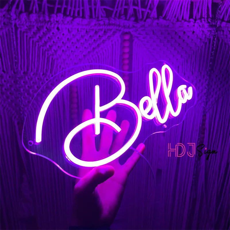 Custom Neon Sign LED Light Sign Wedding Party Decor Room Wall Neon Light Led Sign Personalize Gift Birthday Bar Christmas Decor