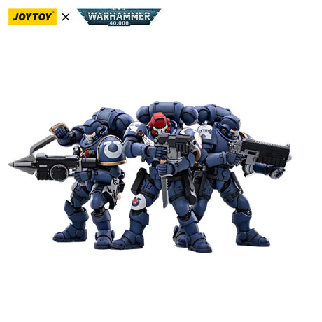 JOYTOY Warhammer 40k Action Figure Ultramarines Primaris Company Champion Parnaeus Veteran Intercessor Anime Military Model Toy