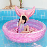 New Mermaids Inflatable Pool Bathing Kids Summer Home Outdoor Swimming Pool Inflatable Square Swimming Pool For Kids Gifts Girl