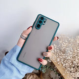 Camera Lens Protection Phone Case For Huawei P20 P30 P40 Mate 20 Pro Honor 20 Matte Translucent Shockproof Back Cover Case