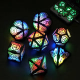 7Pcs Electronic Luminous LED Dice Set Multi Sided Dice Table Game Funny Dice Games Entertainment Toys Board Game Durable