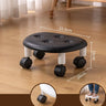 Movable Living Room Low Stool Silent Universal Wheel 360° Rotating Seat Outdoor Camping Picnic Plastic Portable Chair Children