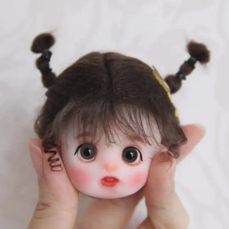 New Doll's Wig for 1/6 1/8 Bjd Doll Ob11 Diy Girl Toys Dress Up Fashion Hair Play House Doll Accessories, No Doll