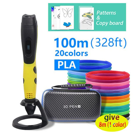 Creative 3D Printing Pen With Adjustable Speed and Safety Features - Perfect Gift for Kids!