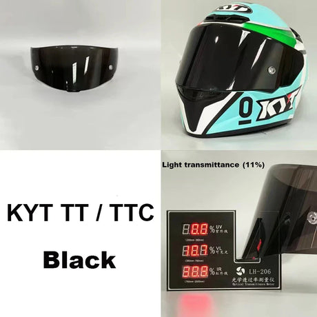 KYT TT COURSE Motorcycle Helmet Visor Lens Full Face Helmet Casco Moto Accessories Windshield Anti-UV KYT Capacete TTC VESC-8