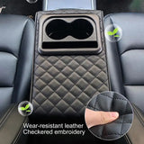 Car Armrest Box Pad Auto Center Console Armrest Elbow Support Cushion Mat Multifunctional Cup Holder Height Pad car Accessories