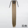 Synthetic Ponytail Hair Extension Natural Hairpiece Clip In Wrap Around Pony Heat Resistant Black Burgundy Hairstyle