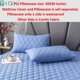 100% Waterproof Thicken Mattress Protector Cover Non-slip Fitted Bed Sheet Pad  Bed Cover Single Double Bed Queen King Size 1Pc