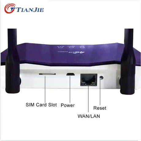 TIANJIE 4G SIM Card Router Wireless WIFI Modem LTE Access Point CPE 4 Antenna Hotspot Global Network Adapter for IP Camera