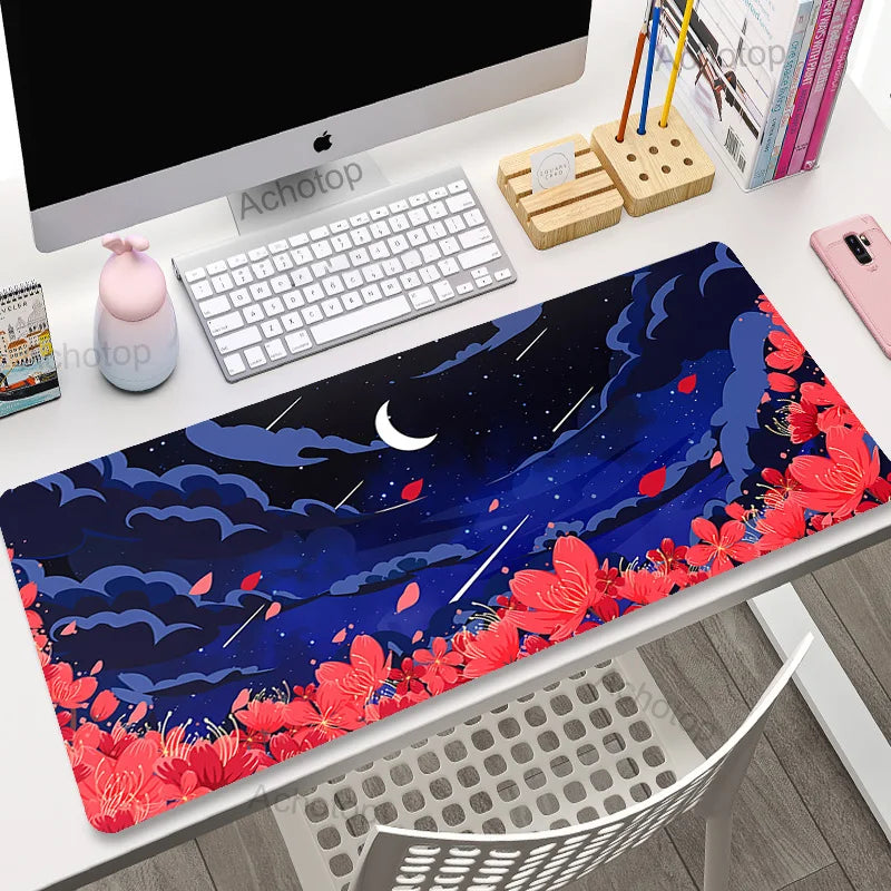 Kawaii Gaming Mouse Pad Large Mousepad Computer Game Keyboard Laptop Mouse Mat 400x900 Anime Desk Mats Play CS GO LOL Mause Pad