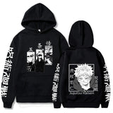 Anime Jujutsu Kaisen Hoodies Men Satoru Gojo Print Sweatshirt Autumn Winter Harajuku Hoody Hooded Streetwear Plus Size Hoodie