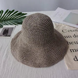 Fashion Lady Straw Hat Women Summer Sun Visor Sunhat Panama Boater Floppy Bucket Cap Female Woman Summer Hat Straw Beach