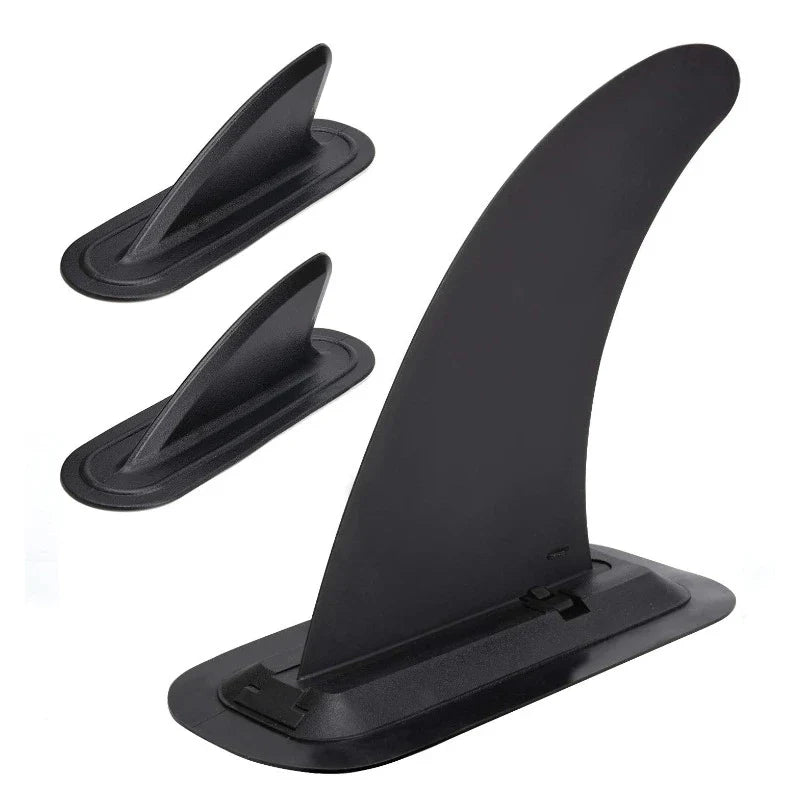 Inflatable Surfboard Fins Slide-in 9" Central Fin/Side Fins Surf Fin For Stand Up Paddle Board Removable Surfing Fins Set