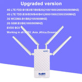 KuWFi 4g Outdoor Wifi Router With Sim Card Slot 150Mbps CAT4 LTE Routers All Weather Wifi Outside Booster Extender for IP Camera