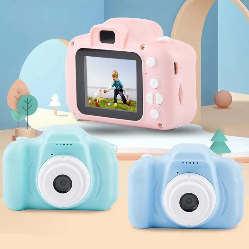 Cute Cartoon Full HD Video Digital Camera Instant Mini Camera Children Fun Birthday Gift Portable Sports Photo Camera