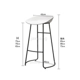 Bar Chair Modern Simple Bar Stool High Footstool Household Bar Chairs Northern Europe Bar Chair Back Creative High Footed Chair