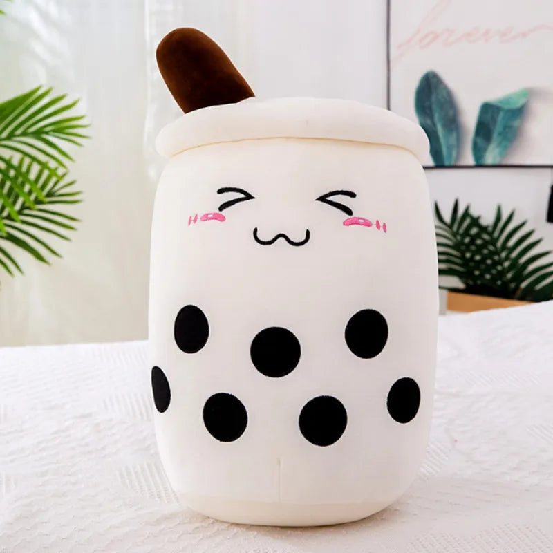 22-70cm Giant Size Bubble Tea Plushies Squishy Milk Tea Boba Pillow Peluche Ice Cream Fruits Juice Drink Bottle Prop Decor Gift