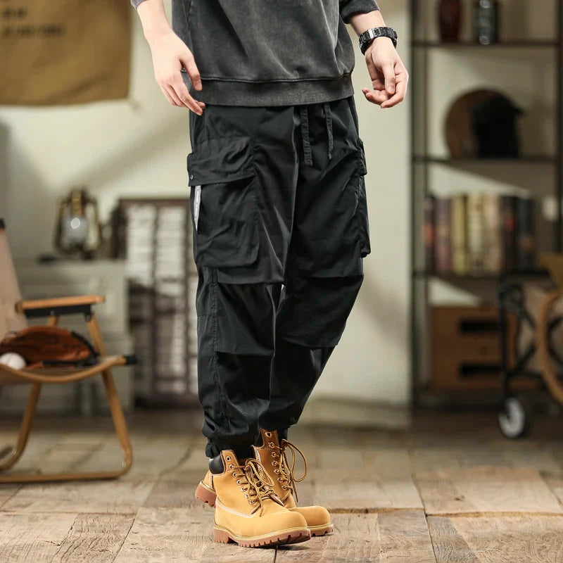 2023 Autumn Winter Cargo Pants Men Retro Loose Casual Pants Men Military Tactic Outdoors Jogging Pants Fashion Sweatpants