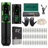 EZ Complete Tattoo Kit P2S Wireless Battery Tattoo Pen Machine 40 Pcs Cartridge Needles for for Tattoo Beginners & Arts