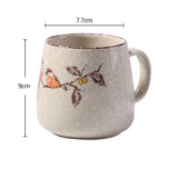 YWDL 380ml Japanese Retro Style Ceramic Coffe Mug Kiln Glaze Milk Breakfast Cups Home Teacup Tumbler Water Mug Gift For Friends