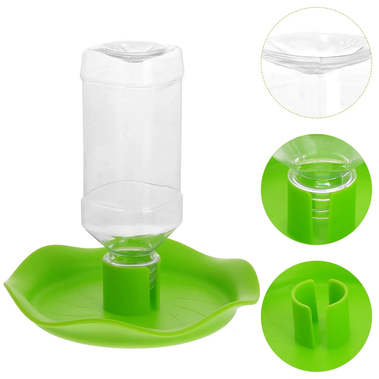 Automatic Reptile Feeders Waterer Turtle Food Water Bowl Small Animal Dispenser Bottle Aquarium Ornament Terrarium Dish Plate