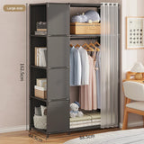 수납장 Clothes Toys Storage Locker,Home Dustproof Wardrobe,Dormitory Steel Frame Reinforced Combination Storage Rack,Simple Cabinet