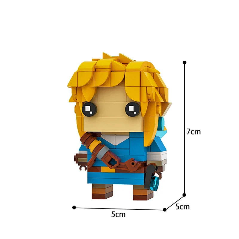 BuildMoc Breathed Of The Wild Link Role Building Blocks Classic Anime Game Character Bricks Toys Child Birthday Gift