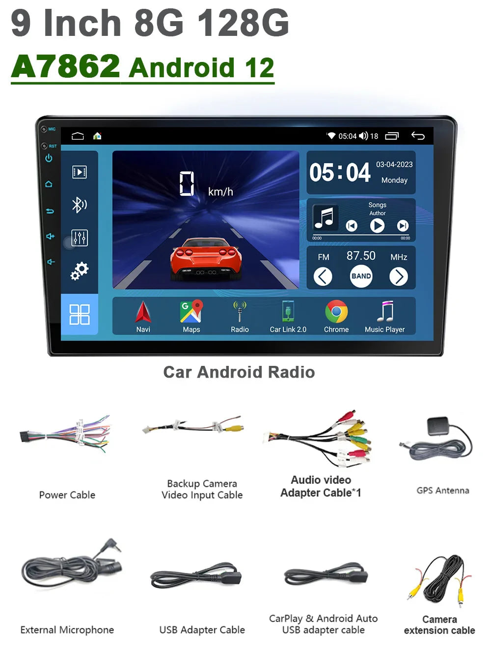 A7870 Android 13 Car Radio Automotive Multimedia Player Wireless CarPlay Car Stereo Bluetooth Universal Auto Intelligent Systems