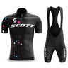 Men's Cycling Suit Jersey Mtb SCOTT Clothing Man Laser Cut Mens Sets Summer 2024 Complete Uniform Shorts Bib Short Jacket