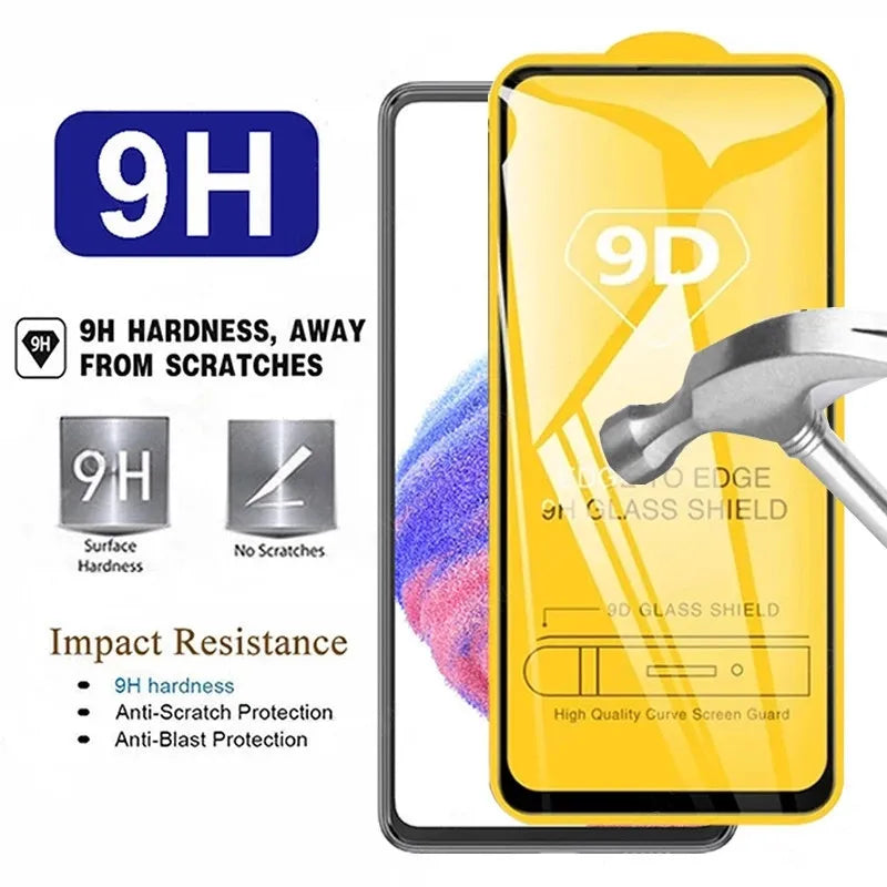 9D Screen Protectors for Samsung A54 5G A34 A33 A53 A13 A14 A52S A50 A22S A12 A32 A51 A31 A21S A02 A03s A04s Tempered Glass Film