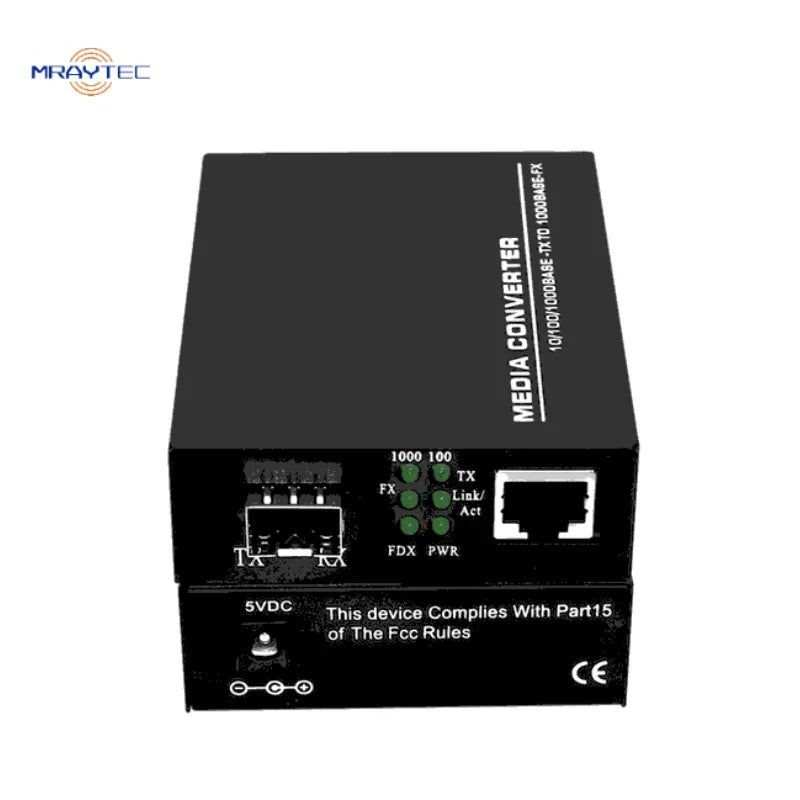 Fiber Optic Equipment SFP Media Converter 10/100/1000Base-T Gigabit Ethernet Convertor Fibra Óptica