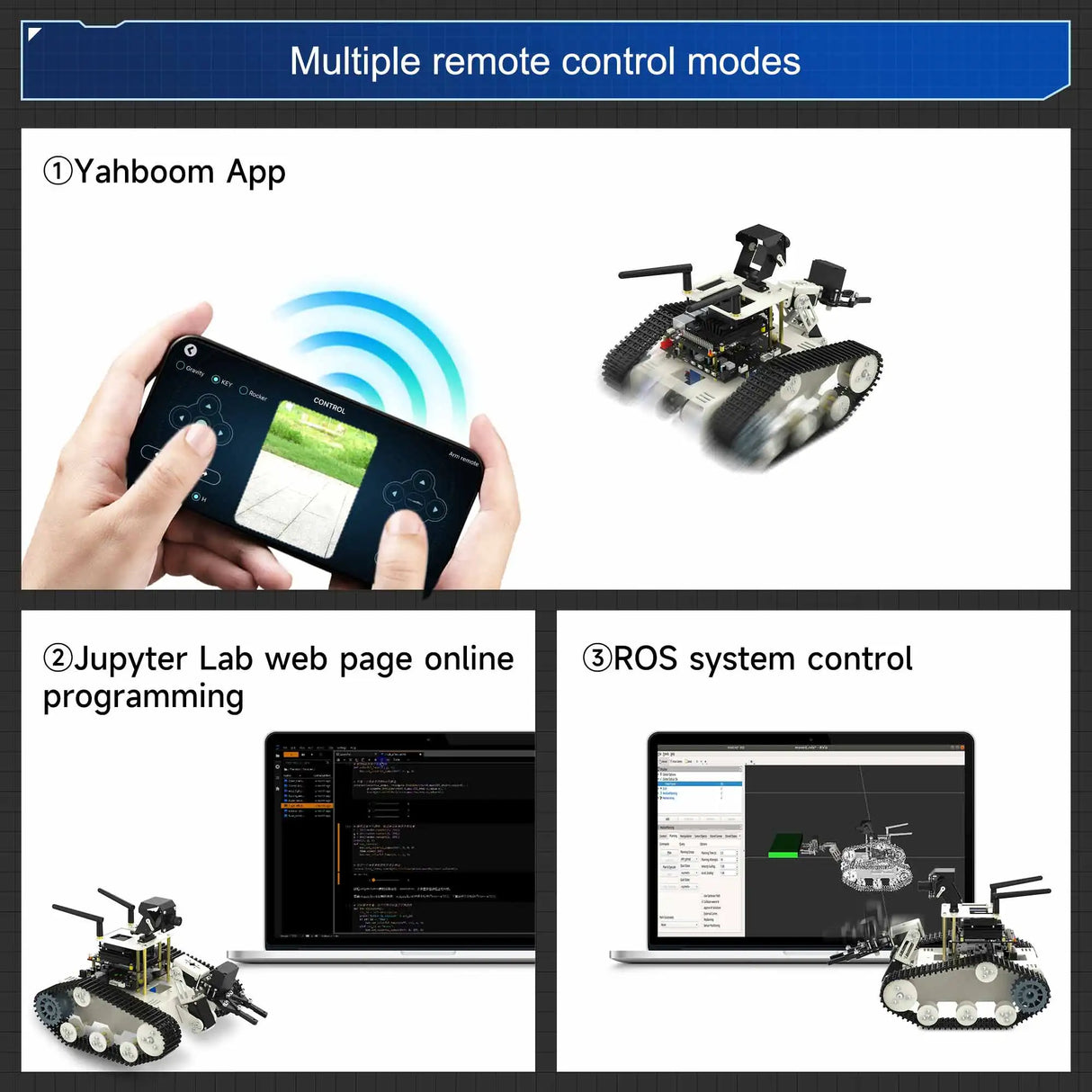 Transbot SE ROS Robot AI Vision Tank Car with 2DOF Camera PTZ Python Programing MoveIt simulation for Jetson NANO Raspberry Pi