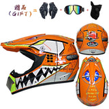 Send 3 pieces gift motorcycle helmet children off-road helmet bike downhill AM DH cross helmet capacete motocross casco