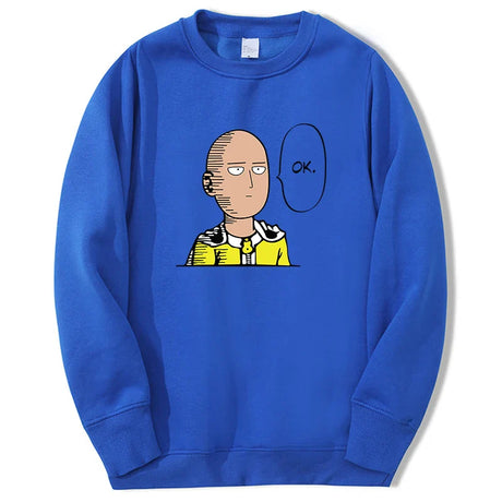 One Punch Man Graphic Hoodie Anime Saitama Men/women Harajuku Sweatshirts Fashion Round Neck Hip Hop Pullover New Sportswear