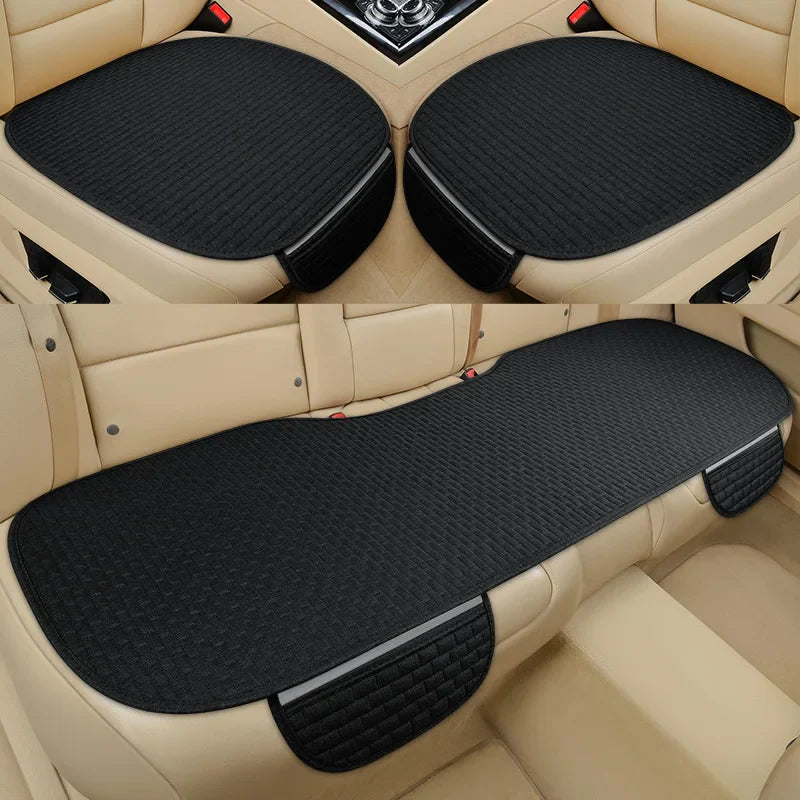 Universal Anti-slip Car Seat Cover Auto Seat Front Seat Protector Cushion Linen Fabric Car Interior Accessories Vehicle Supplies