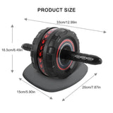 Abdominal Muscle Trainer with Mat Abdominal Exercise Roller Anti-Slip Mute Indoor Fitness Exercise Equipment