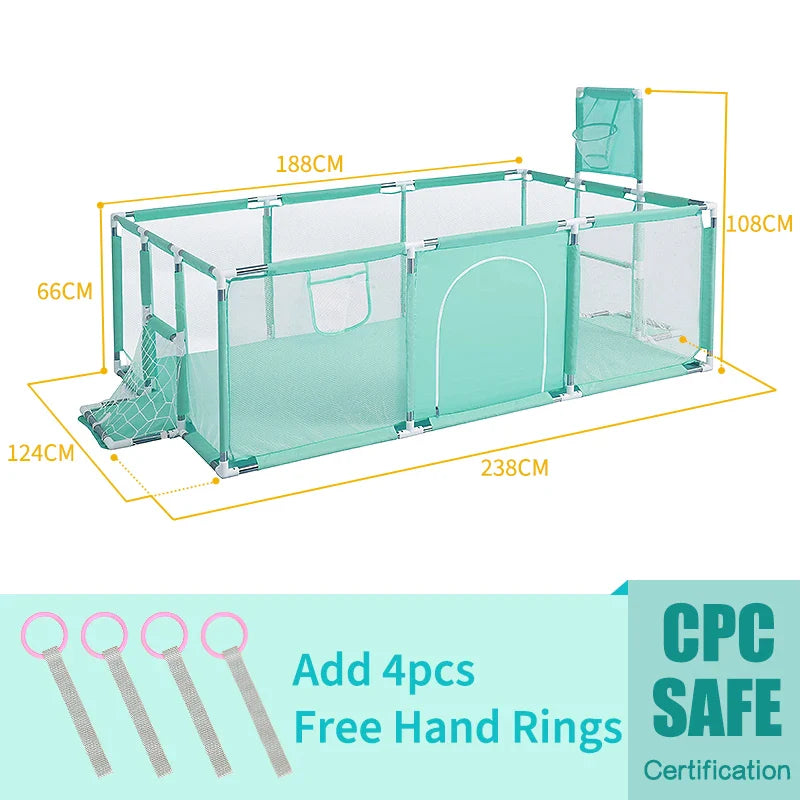 PANGDUBE Baby Playpen Kids Playground for Babies Fence for Children Ball Pit Pool Baby Playground Baby Safety Fence