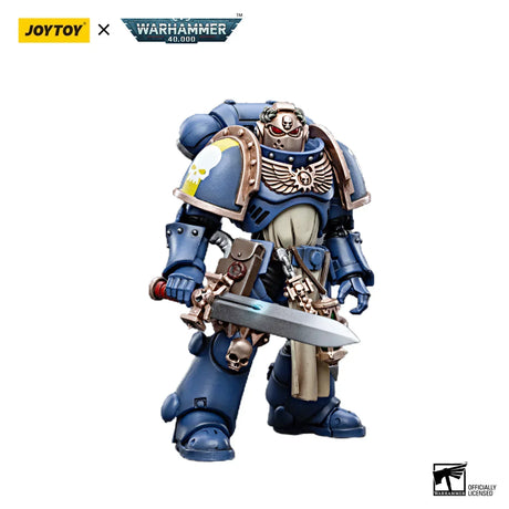 JOYTOY Warhammer 40k Action Figure Ultramarines Primaris Company Champion Parnaeus Veteran Intercessor Anime Military Model Toy