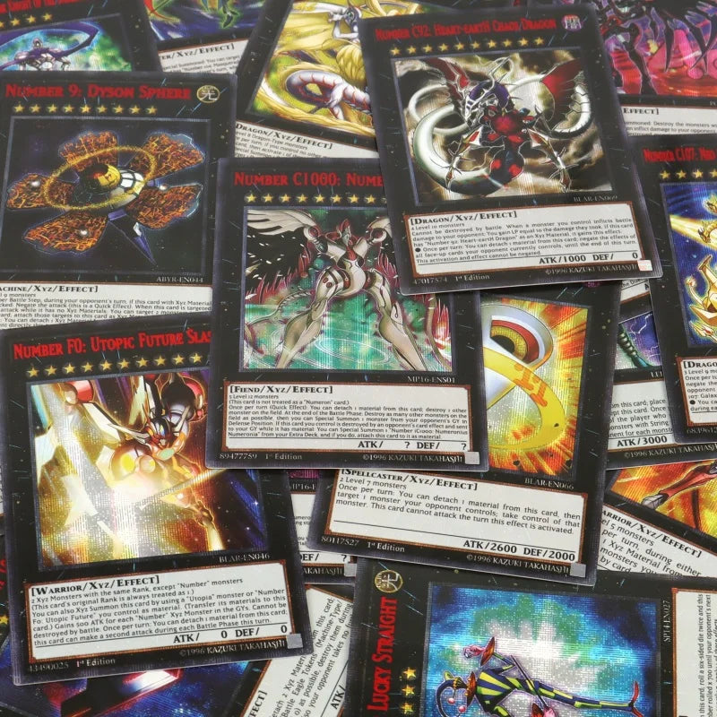 148 Pcs Yugioh Card SER Letter in English NO.COMPLETE FILE Number Card Collection YU GI OH ZEXAL XYZ Monster Trading Card Game