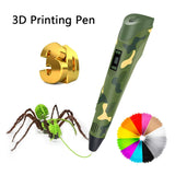 Creative 3D Camouflage Printing Pen for Kids - DIY Drawing Fun with PLA Filament Gift Set