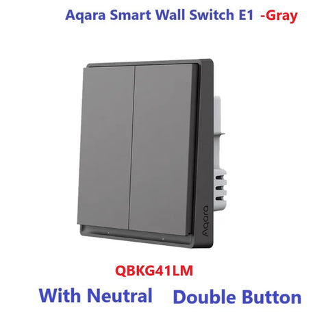 Aqara E1 Wall Switch With Neutral NO Neutral Smart Home ZigBee 3.0 Wireless Key Light Switch Fire Wire For Mi Home Homekit