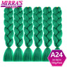 24inch Jumbo Braids Synthetic Hair For Box Braid Ombre Braiding Hair Extensions Three Tone Black Brown Blue Pink Mirra’s Mirror