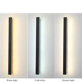 Modern Waterproof LED Outdoor Wall Lamp Long Strip IP65 Porch Lights Exquisite acrylic Light Source landscape architect