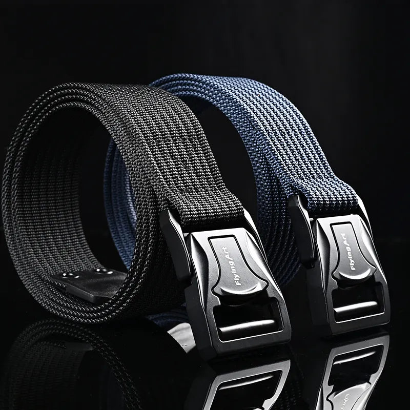 Men's Belt Army Style Combat Belts Quick Release Military Outdoor Training Hunting Hiking Casual Waistband Nylon Tactical Belt