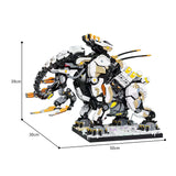 MOC Horizon Dawn Thunders Zero Giant Long Necked Mecha Beast Tooth Building Blocks Set Mechanical Giraffe Monster Bricks Toy