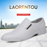 New Fashion Dress Men's Shoes Pointed Toe Leather Men Casual Formal Loafers Business Wedding Oxfords Shoes Zapatillas De Hombre